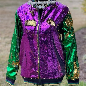 sequin mardi gras jacket