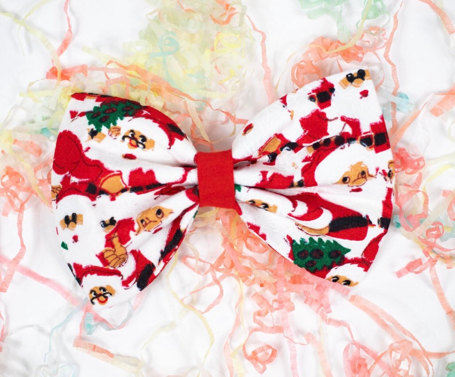 Santa Claws Dog Bow Tie Christmas Pet Dicky Bow Dog Bowtie Etsy