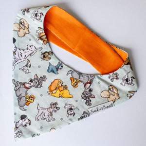 Cartoon Dog Tie On Bandana, Animated Dogs Pet Neckerchief, Pet Scarf, Pet Fashion, Dog Scarf, Gift for Dog, Gift for Pet, Pet Bandanna
