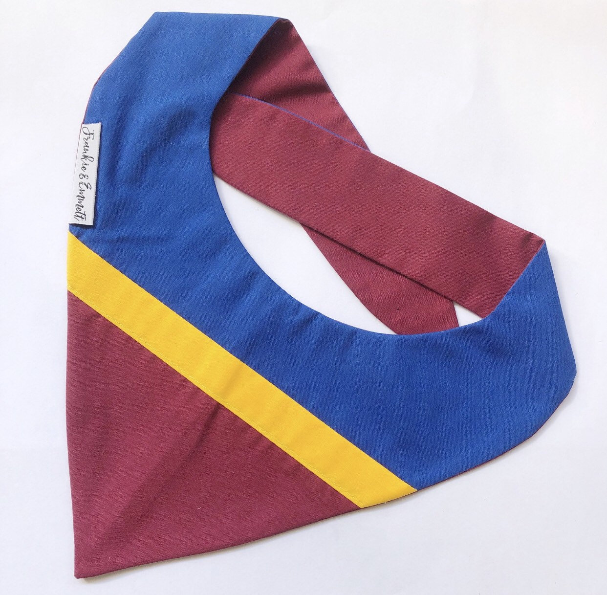 Brisbane Lions Tie On Dog Bandana, AFL Dog Bandanna, Football Neckerchief, Pet Scarf, Dog Scarf, Gift for Dog, Gift for Pet, Gift for Him
