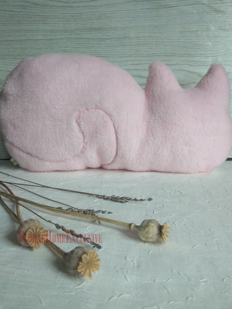 Cat pillow pink sherpa throw Lavender Pillow Decorative soft Etsy