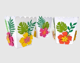 Tropical Party Decor, Tropical Party Favors, Hawaiian Party Decorations, Tropical Birthday Party, Flower Party Favor