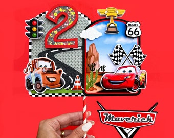 Topo de Bolo Carros, Decoração para Festa Velozes e Furiosos, Topo de Bolo Mate, Decoração para Festa Carros, Festa de Aniversário Carros, Festa Temática Carros