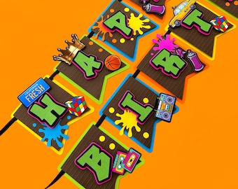 Fresh Prince Banner, Fresh Prince Birthday, Fresh Prince Party, 90s Theme Party, 90s Banner, 90s Birthday Party, Fresh Prince Baby Shower