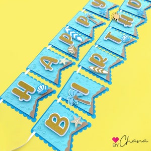 Surf Happy Birthday Banner, Surf Birthday Decor, Surf Birthday Party, Big One Wave Birthday, Surf Birthday Banner, Surfs Up Party, Big One