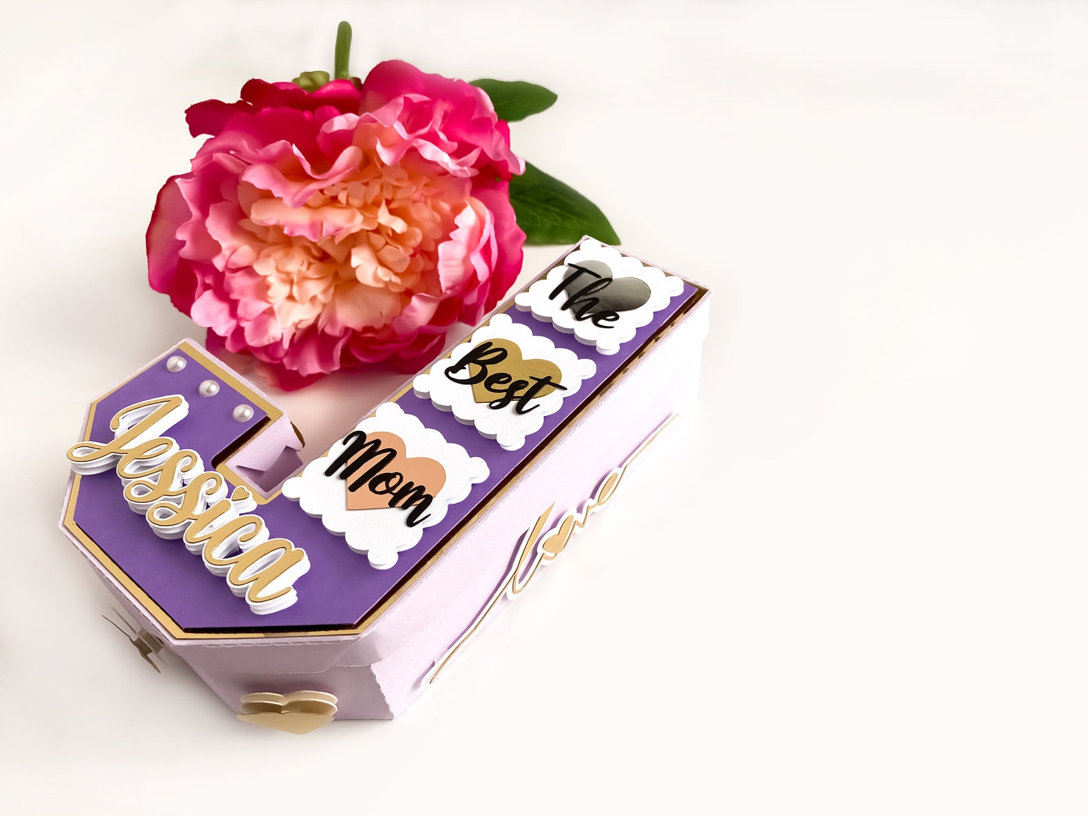 Mother's Day Letter or Number Gift Box letter box for | Etsy