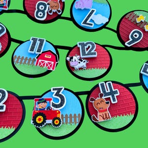 Farm Milestone Banner, Farm Monthly Photo Banner, Farm Birthday Banner, Farm First Birthday, Farm Theme Party, Red Barn Banner, Farm Photo