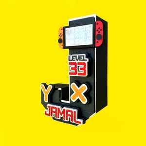 Letra 3D para Switch, fiesta de cumpleaños gamer, decoración para fiesta gamer, decoración de habitación gamer, decoración gamer, fiesta gamer para Switch, mando gamer