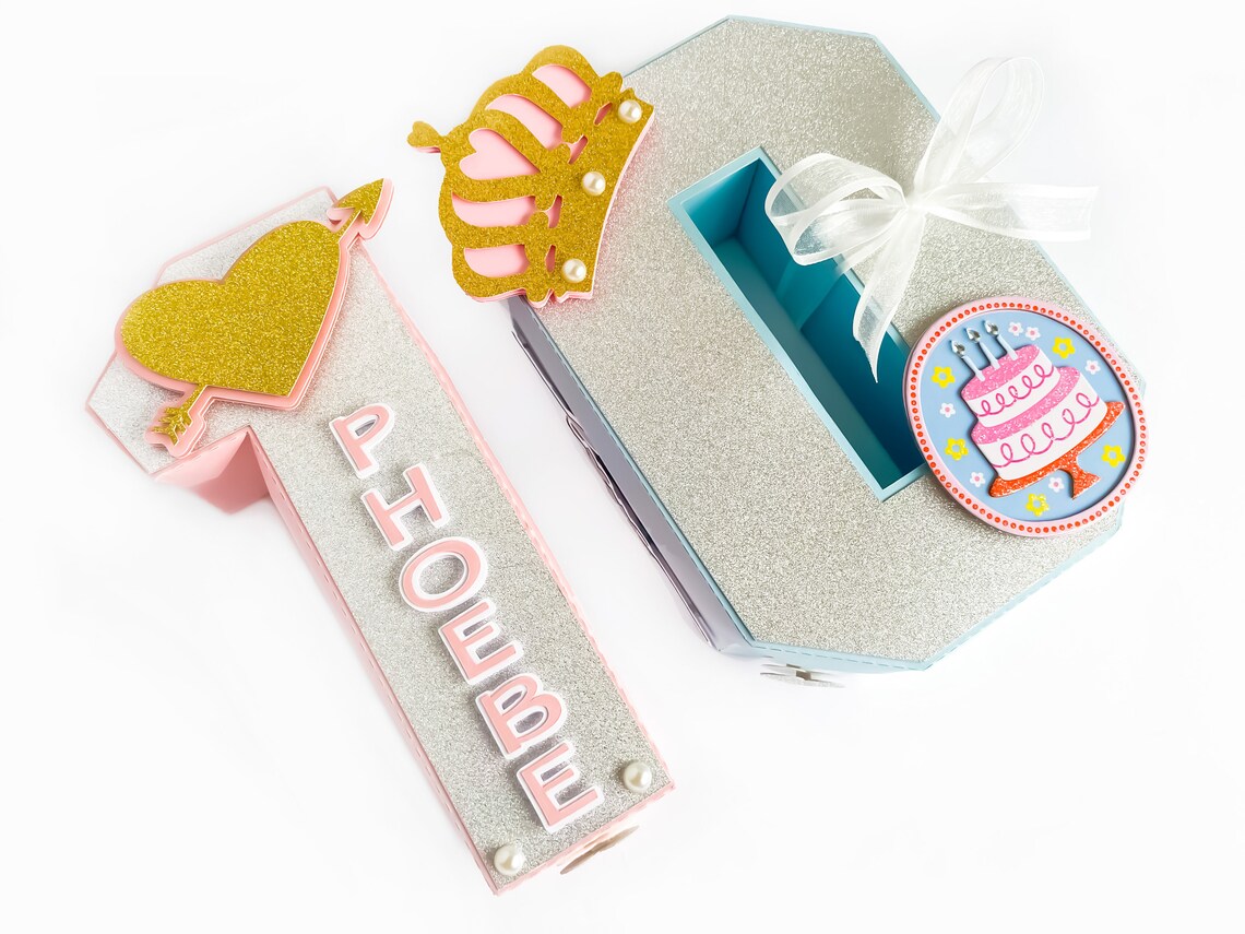 Birthday Box Decorative Number Gift Box Personalized Gifts Etsy