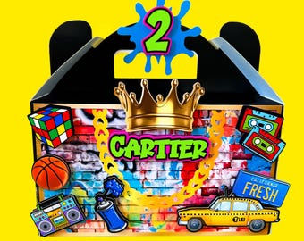 Cajas Fresh Prince Gable, Cumpleaños Fresh Prince, Cajas de Regalo Fresh Prince, Regalo de Fiesta Fresh Prince, Baby Shower Fresh Prince, Regalo de los 90