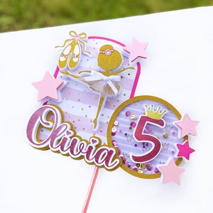 Ballerina Cake Topper, Ballerina Party, Ballerina Birthday Party, Ballerina Birthday Cake Topper, Tutu Cake Topper, Ballerina Party Decor