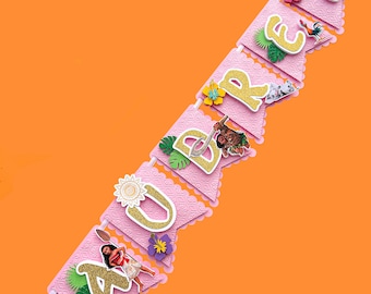 Moana Happy Birthday Banner, Moana Birthday Party, Moana Birthday Banner, Moana Party Decor, Moana Birthday Decoration