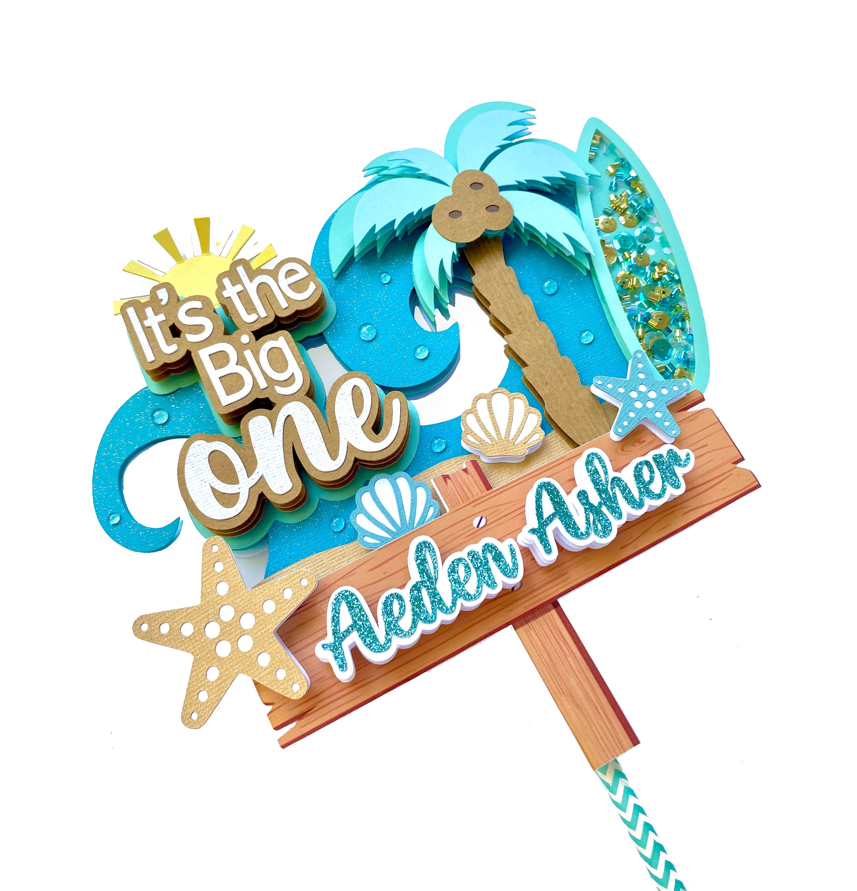Surf Cake Topper, The Big One Cake Topper, Surf Theme Birthday, Surf First Birthday, Surf Up Cake Topper, Surfing First Birthday, Surf Board