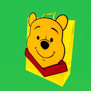 Winnie the Pooh Favor Bags, Winnie the Pooh Party Goodie Gags, Winnie the Pooh Birthday Decoration, Winnie the Pooh Gift Bag, Pooh Party