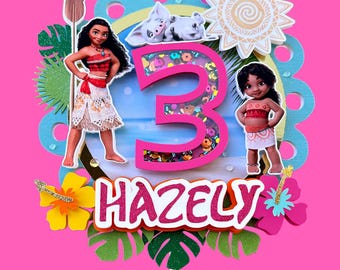 Moana Cake Topper, Moana Birthday Decoration, Moana Party Supplies, Moana Theme Party, Moana Party Decor, Moana Cake Decor