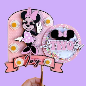 Minnie Mouse Cake Topper, Minnie Cake Topper, I’m This Minnie Birthday, Oh Twodless Cake Topper, I’m Twodles, Minnie Mouse 2nd Birthday
