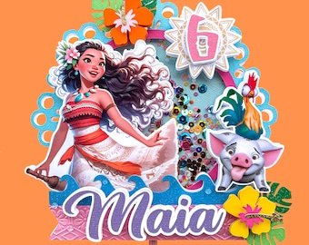 Moana Cake Topper, Moana Birthday Decoration, Moana Party Supplies, Moana Theme Party, Moana Party Decor, Moana Cake Decor