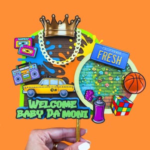 Fresh Prince Baby Shower Cake Topper, Fresh Prince Cake Topper, Fresh Prince Birthday, Fresh Prince Party Decor, Fresh Baby Shower