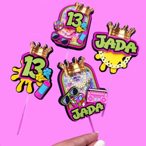 Fresh Princess Cupcake Toppers, Fresh Princess Birthday, Fresh Princess Party, Fresh Princess Baby Shower, 90s Cupcake Toppers