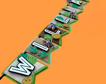 Baner urodzinowy z dinozaurem, dekoracja urodzinowa z dinozaurem, baner z dinozaurem, przyjęcie urodzinowe z dinozaurem, dekoracje na przyjęcie z dinozaurem, dekoracje na przyjęcie z dinozaurem