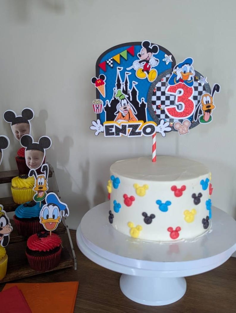 Mickey Mouse and Friends Banner, Mickey Birthday Banner, Mickey 1st Birthday, Mickey Disneyland Banner, Vintage Disneyland Banner image 4