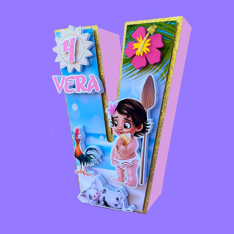 Banner de feliz cumpleaños de Moana, fiesta de cumpleaños de Moana, banner de cumpleaños de Moana, decoración de fiesta de Moana, decoración de cumpleaños de Moana imagen 13