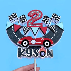 Two Fast Cake Topper, Racing Car Cake Topper Two Fast Birthday Decor, Race Car Birthday Topper, Vintage Race Car Birthday, Racing Birthday