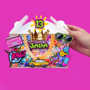 Fresh Princess Gable Boxes, Fresh Princess Birthday, Fresh Princess Favor Boxes, Fresh Princess Party Favor, Fresh Princess Baby Shower