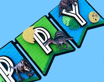 Baner urodzinowy z dinozaurem, dekoracja urodzinowa z dinozaurem, baner z dinozaurem, przyjęcie urodzinowe z dinozaurem, dekoracje na przyjęcie z dinozaurem, dekoracje na przyjęcie z dinozaurem