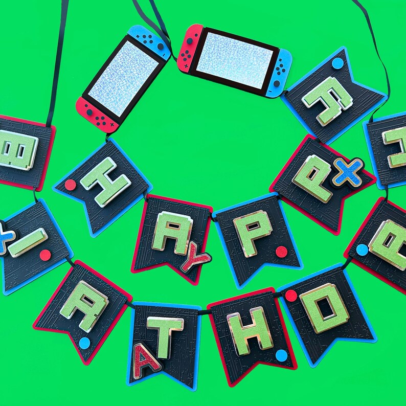 PS5 Cake Topper, Gamer Birthday Party, Gaming Cake Topper Birthday, Gamer Birthday Decor, Video Game Cake Topper, Controller Cake Topper image 13
