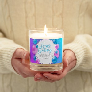 Happy Birthday! - Glass jar soy wax candle