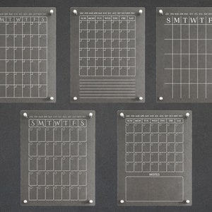 Monthly Planners, 10 Versions, Digital Files, SVG, EPS, CDR, Dxf, Pdf ...