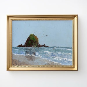 Cannon Beach Oregon Print - Oil Painting - Coastal Wall Art
