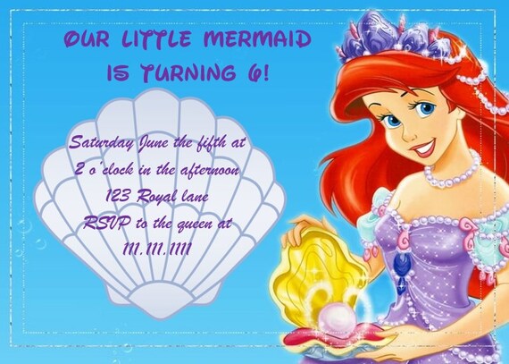 Avec Des Enveloppes Bleues 10 Cartes Invitation Anniversaire Ariel La Petite Sirene Decorations Et Accessoires De Fete Pour Enfants Cuisine Maison Zwembaddebeemd Nl
