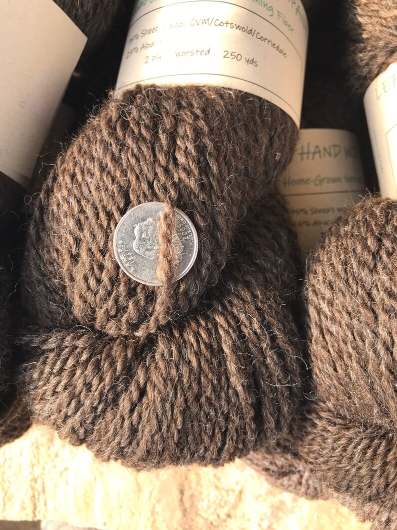 Wool Alpaca Blend Yarn 2 ply Farm Yarn