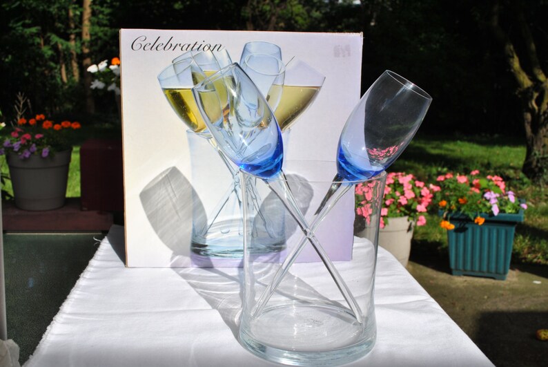 Artland Celebration Champagne Flutes Without Base in Crystal Etsy