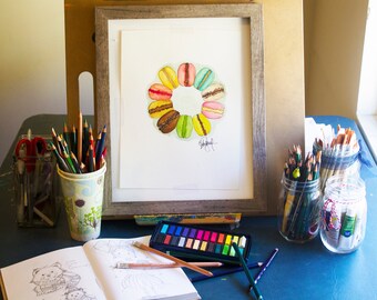 A Color Wheel of Macarons
