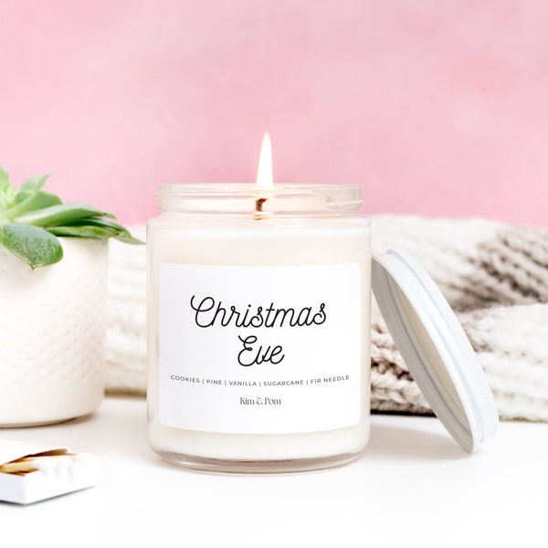 Christmas Eve Candle, Christmas Gifts for Best Friend, Stocking Stuffer Ideas, Scented Soy Candle, Winter Scents, Christmas Candles