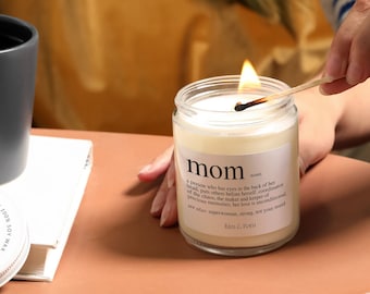 Mom Candle, Mothers Day Gift, Eco friendly Soy Candle, Mom candle, Gift for Mom, Gift for her, birthday gift for mom