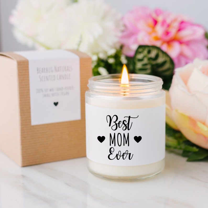 Mothers day Gift Candle Best mom ever Eco friendly Soy Etsy