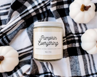 Fall Scented Candle, Pumpkin Everything Candle, Halloween Candle, Thanksgiving Candles, Pumpkin Soy Candle, Pumpkin Pie, Pumpkin Lover Gifts