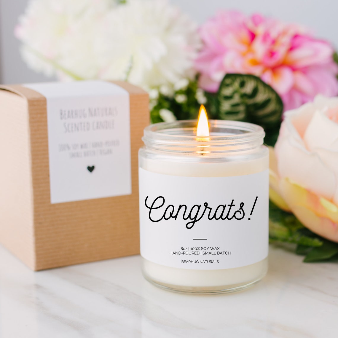 Congrats Candle for New Mom Scented Soy Candle Mothers Day Etsy