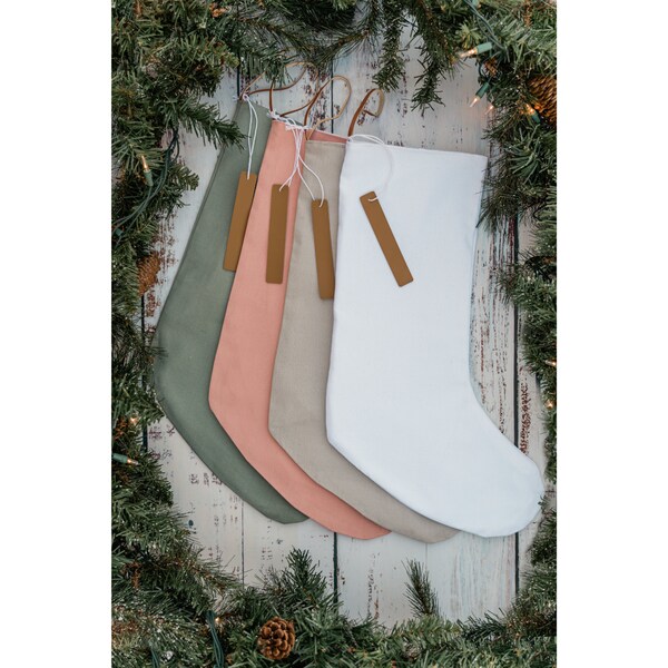 Minimalist Christmas Stockings Etsy