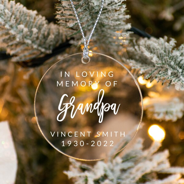 Memorial Christmas Ornament Etsy