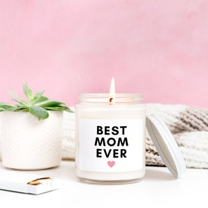 Best mom ever Candle, Mothers Day Gift, Eco friendly Soy Candle, Mom candle, Gift for Mom, Gift for her, birthday gift for mom bild 4