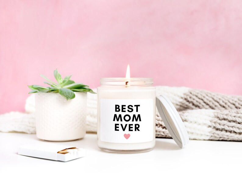 Best mom ever Candle, Mothers Day Gift, Eco friendly Soy Candle, Mom candle, Gift for Mom, Gift for her, birthday gift for mom bild 4