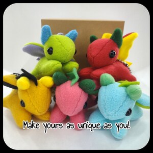 Customizable Plush Dragon Keychain image 8