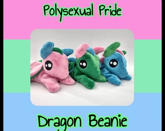 Polysexual Pride Beanie Dragon Plush