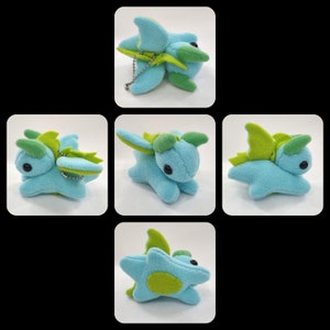 Customizable Plush Dragon Keychain image 2