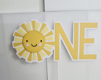 Adorno para tarta de cumpleaños con diseño de sol, adorno para tarta de primer cumpleaños con diseño de sol, accesorios para tarta de primer cumpleaños